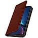 Custodia Apple Iphone Xr In Pelle Portafoglio Funzione Supporto Marrone - Foto miniatura 2