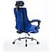 Poltrona da Ufficio Fellow in Tessuto a Rete - Sedia Studio Reclinabile con Doppio Cuscino I Poltrona Gaming Ergonomica con Poggiapiedi Allungabile e Ruote I Portata Max 115 kg Blu - Foto miniatura 4