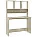 Scrivania e Ripiani Rovere Sonoma 110x45x157 Legno Multistrato - Foto miniatura 2