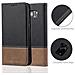 Custodia Compatibile Con Samsung Galaxy S7 Edge In Nero Marrone - Coperchio Protettiva Con Chiusura Magnetica, Funzione Stand E Tasca Per Le Carte - Foto miniatura 5