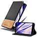 Custodia Compatibile Con Samsung Galaxy S7 Edge In Nero Marrone - Coperchio Protettiva Con Chiusura Magnetica, Funzione Stand E Tasca Per Le Carte - Foto miniatura 1