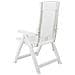 Sedie Reclinabili Da Giardino 2 Pz In Plastica Bianca - Foto miniatura 4