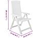 Sedie Reclinabili Da Giardino 2 Pz In Plastica Bianca - Foto miniatura 6