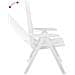 Sedie Reclinabili Da Giardino 2 Pz In Plastica Bianca - Foto miniatura 8