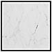 Tavolino Da T Nero Con Vetro Marmo Bianco 80x80x35 Cm - Foto miniatura 3