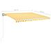 Tenda Automatica con Sensore Vento LED 400x350cm Gialla Bianca - Foto miniatura 2
