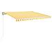Tenda Automatica con Sensore Vento LED 400x350cm Gialla Bianca - Foto miniatura 1