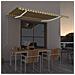 Tenda Automatica con Sensore Vento LED 400x350cm Gialla Bianca - Foto miniatura 6