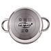 Batteria Da Cucina 2 Pentole E Tegame Acciaio Inox Fondo Alto 2 Coperchi Vetro - Foto miniatura 3