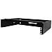 Staffa Rack 19" 2U per installazione a Parete - Supporto a Parete a Profilo Basso per Patch Panel, Dispositivi IT /AV, Switch di Rete - Adattatore Rack 2 Unità Portata fino a 35kg - Acciao - Nero - Foto miniatura 1
