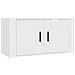 Set Di Mobili Porta Tv 2 Pz Bianco In Legno Multistrato - Foto miniatura 6
