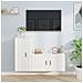 Set Di Mobili Porta Tv 2 Pz Bianco In Legno Multistrato - Foto miniatura 1