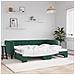 Divano Letto Con Letto Estraibile Verde Scuro 80x200cm Velluto - Foto miniatura 1