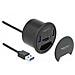 2 Port Tisch-Hub 2 x SuperSpeed USB Typ-A und Card Reader für SD und Micro - Foto miniatura 1