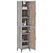 Credenza Grigio Sonoma 34,5x34x180 Cm In Legno Multistrato - Foto miniatura 3