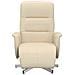 Poltrona Reclinabile Con Poggiapiedi Crema In Tessuto - Foto miniatura 3