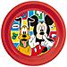 Disney Piatto Piano Rosso Per Bambini In Plastica Mickey Mouse Resistente Agli Urti Accidentali E Riutilizzabile - Foto miniatura 1