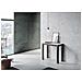 Consolle Allungabile 90x40/196 Cm Everyday Small Telaio Antracite - Bianco Frassino - Foto miniatura 3
