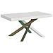 Tavolo Allungabile 90x160/420 Cm Volantis Telaio Gambe 4 Colori (a) - Bianco Frassino - Foto miniatura 6