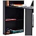 Scrivania Con Libreria Tavolo Porta Pc Computer In Melanina Casa Ufficio Nero - Foto miniatura 6