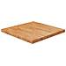 Piano Tavolo Quadrato Marrone Chiaro 70x70x4cm Rovere Trattato - Foto miniatura 1