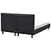 Letto Tessuto Fitou 140 X 200 Cm Nero - Foto miniatura 6