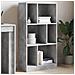 Libreria Grigio Cemento 57x28,5x107,5 Cm In Legno Multistrato - Foto miniatura 1