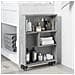 Carrello Stretto Grigio Cemento 48x13x68 Cm In Truciolato - Foto miniatura 3
