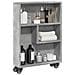 Carrello Stretto Grigio Cemento 48x13x68 Cm In Truciolato - Foto miniatura 1