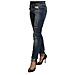 Jeans Slim Fit Blu Lavati A Vita Bassa Con Orlo Piegato - W26 - Foto miniatura 2