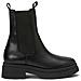 Black Casual Closed Booties Stivaletti Pelle Scarpe Donna Nero Eu 36, 208-17465001-102 990 - Foto miniatura 1