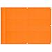 Paravento da Balcone Arancione 75x800 cm 100% Poliestere Oxford - Foto miniatura 1