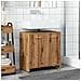 Mobile Lavabo Bagno Rovere Artigianale Legno Multistrato - Foto miniatura 3