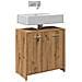 Mobile Lavabo Bagno Rovere Artigianale Legno Multistrato - Foto miniatura 1