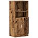 Armadietto Cucina Legno Antico 57x41,5x131,5 Cm In Truciolato - Foto miniatura 2