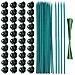 Kit Di Supporto Per Piante - 38cm, 20 Pali, 40 Clip - Foto miniatura 1