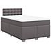 Giroletto a Molle con Materasso Grigio 120x190 cm in Similpelle - Foto miniatura 1