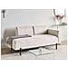 Chaise Longue Savasse Lino Sintetico Beige Chiaro - Foto miniatura 1