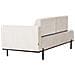 Chaise Longue Savasse Lino Sintetico Beige Chiaro - Foto miniatura 4