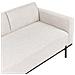 Chaise Longue Savasse Lino Sintetico Beige Chiaro - Foto miniatura 5