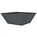 Vaso a Ciotola da Giardino Antracite 40 x 40 x 15 cm Acciaio - Foto miniatura 6