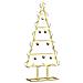Albero di Natale in metallo con supporto Oro 60 cm - Foto miniatura 3
