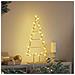 Albero di Natale in metallo con supporto Oro 60 cm - Foto miniatura 4