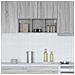 Armadio pensile Riga Grigio Sonoma 30 x 29,5 x 80 cm - Foto miniatura 4