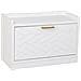 Panca Porta Scarpe In Legno E Metallo Bianco 80x38x53 - Foto miniatura 1