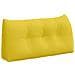 Cuscino per Schiena Giallo Chiaro 100 x 24 x 50 cm Tessuto - Foto miniatura 1