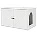 Casa per Gatti Bianco Lucido 85 x 55 x 50 cm Legno multistrato - Foto miniatura 1