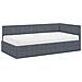 Struttura Letto Angolare con Materasso 2 pcs Grigio Velluto - Foto miniatura 4