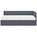 Struttura Letto Angolare con Materasso 2 pcs Grigio Velluto - Foto miniatura 5