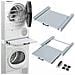 LCL045BI Kit Sovrapposizione Lavatrice Asciugatrice Slim 45 cm Metallo Bianco - Foto miniatura 1